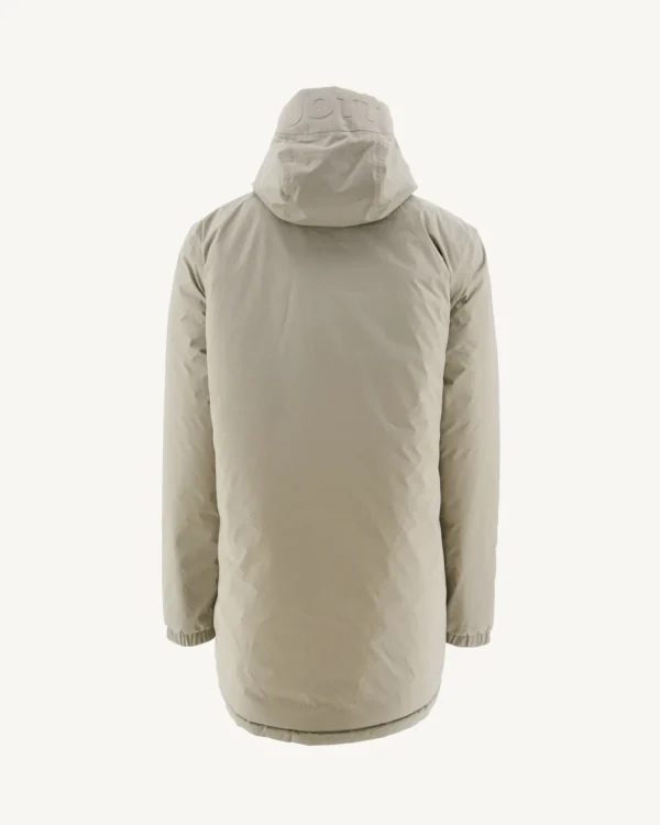 Best Long Reversible Hooded Puffer Jacket Beige/Light Khaki Amsterdam Men Down Jackets And Jackets