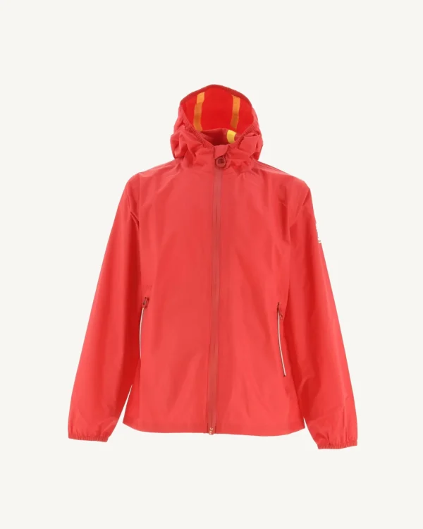 Store Madeira Children'S Bright Red Hooded Waterproof Jacket Kids Down Jackets