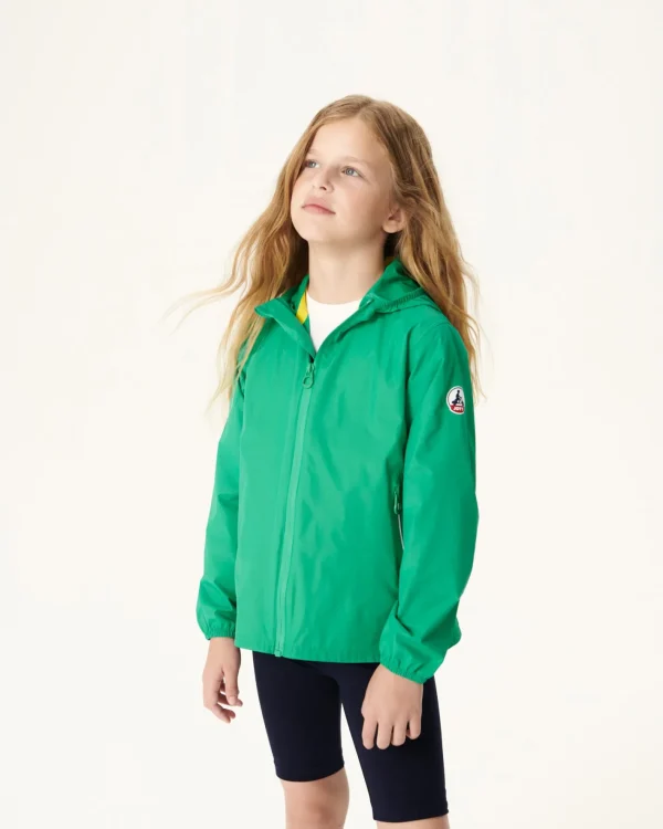 Discount Madeira Children'S Green Hooded Waterproof Jacket Kids Down Jackets