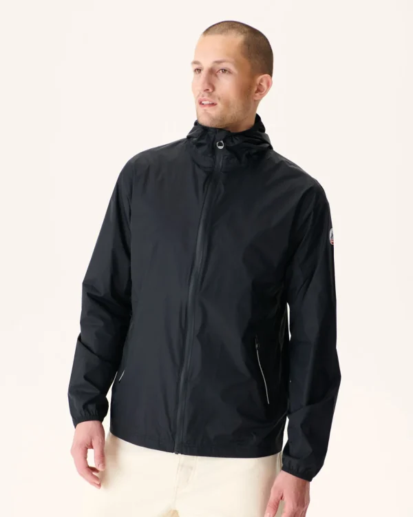 Flash Sale Manila Black Packable Hooded Jacket Men Down Jackets And Jackets