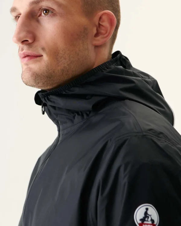 Flash Sale Manila Black Packable Hooded Jacket Men Down Jackets And Jackets