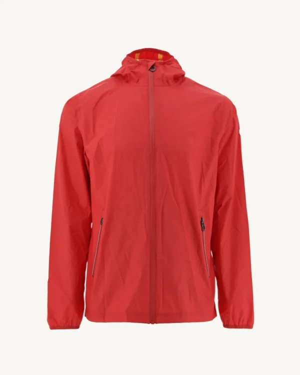 Shop Manila Bright Red Packable Hooded Jacket Men Down Jackets And Jackets