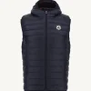 Shop Marine Pat Hooded Sleeveless Down Jacket Men Down Jackets And Jackets