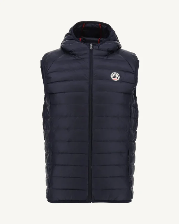 Shop Marine Pat Hooded Sleeveless Down Jacket Men Down Jackets And Jackets