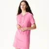 Clearance Meg Intense Pink Terry Dress Women Clothes