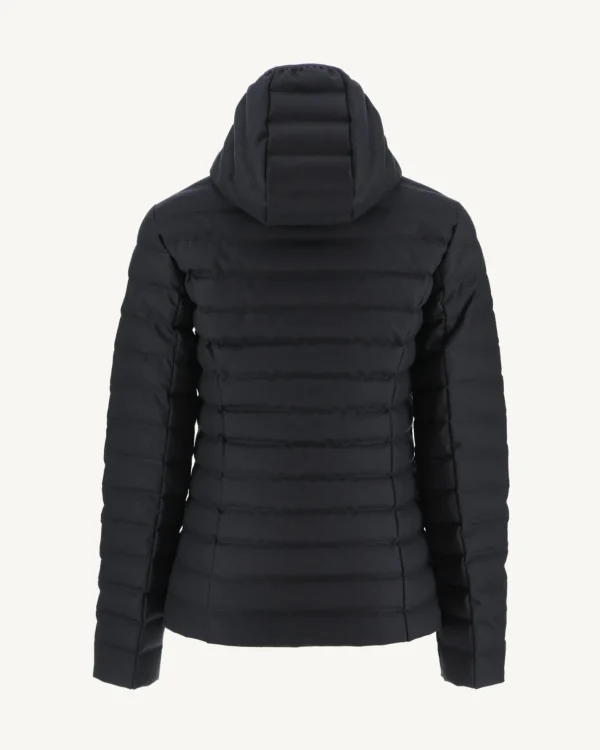 Shop Navy Cloe Hooded Wool Padded Jacket Women Down Jackets & Jackets