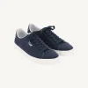 Hot Navy Horizon Canvas Trainers Shoes