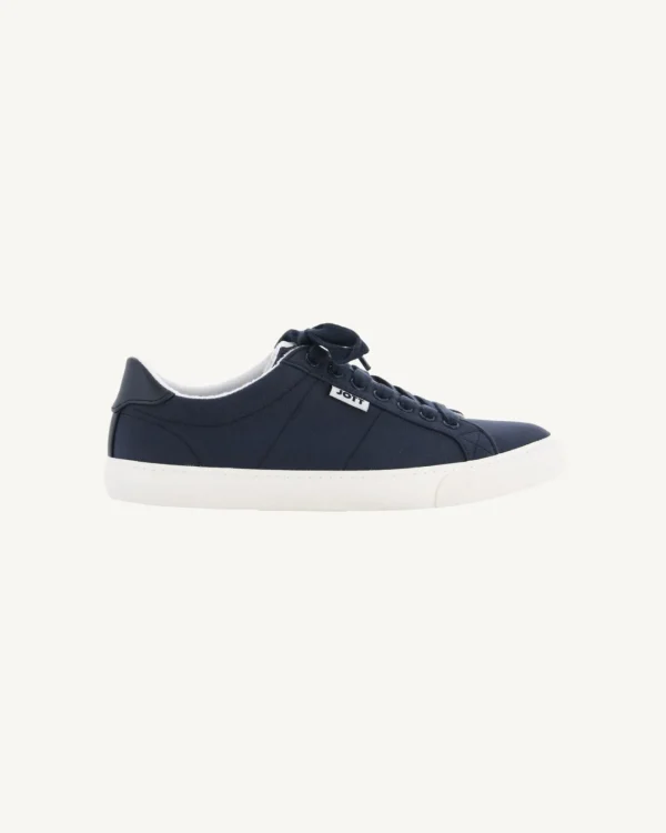 Hot Navy Horizon Canvas Trainers Shoes