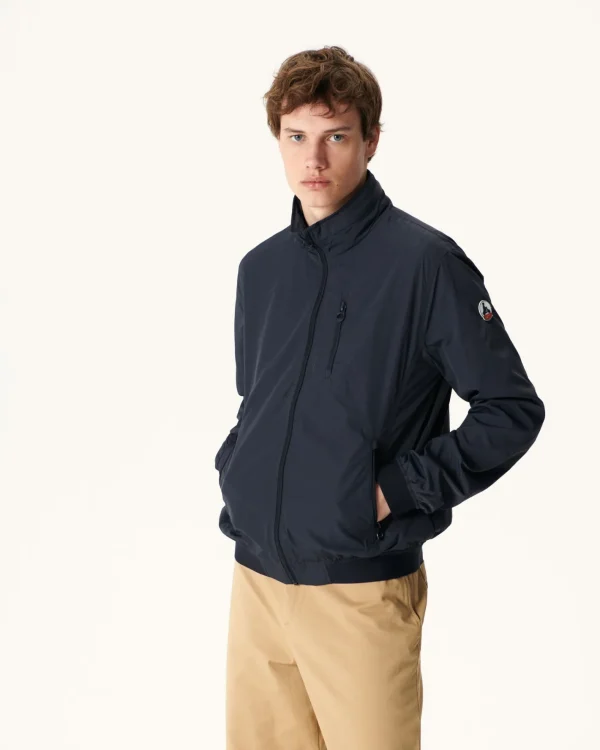 Best Navy Oregon Pocketable Hooded Jacket Men Down Jackets And Jackets