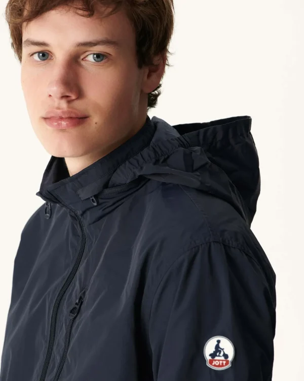 Best Navy Oregon Pocketable Hooded Jacket Men Down Jackets And Jackets