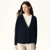 Best Navy Pamplona Long Sleeve Cardigan Women Clothes