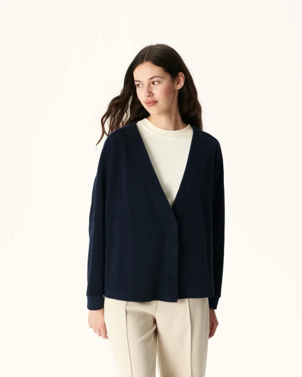 Best Navy Pamplona Long Sleeve Cardigan Women Clothes