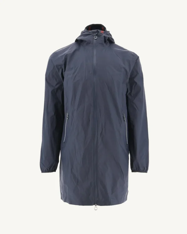 Shop Navy Stockholm Pocketable Raincoat Men Down Jackets And Jackets