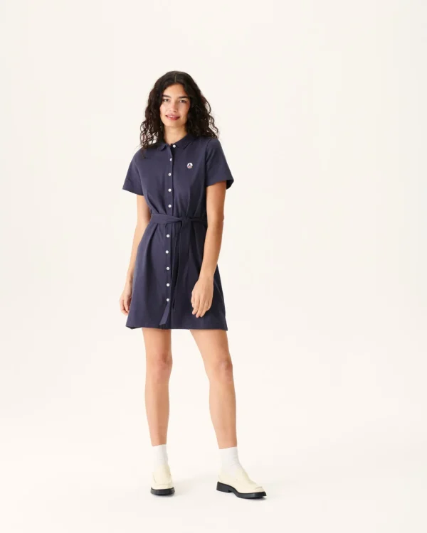 Hot Navy Valencia Polo Dress Women Clothes