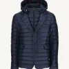 Clearance Navy Valentin Padded Jacket Men Down Jackets And Jackets