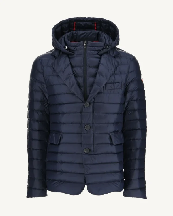 Clearance Navy Valentin Padded Jacket Men Down Jackets And Jackets