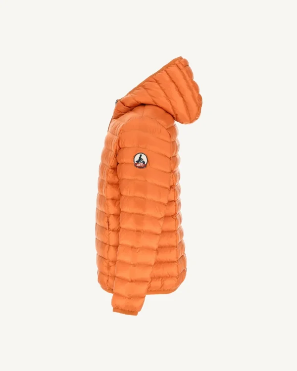 Cheap Orange Hugo Children'S Lightweight Hooded Down Jacket Kids Down Jackets