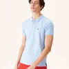 Cheap Organic Cotton Polo Shirt Light Blue Marbella Men Clothes