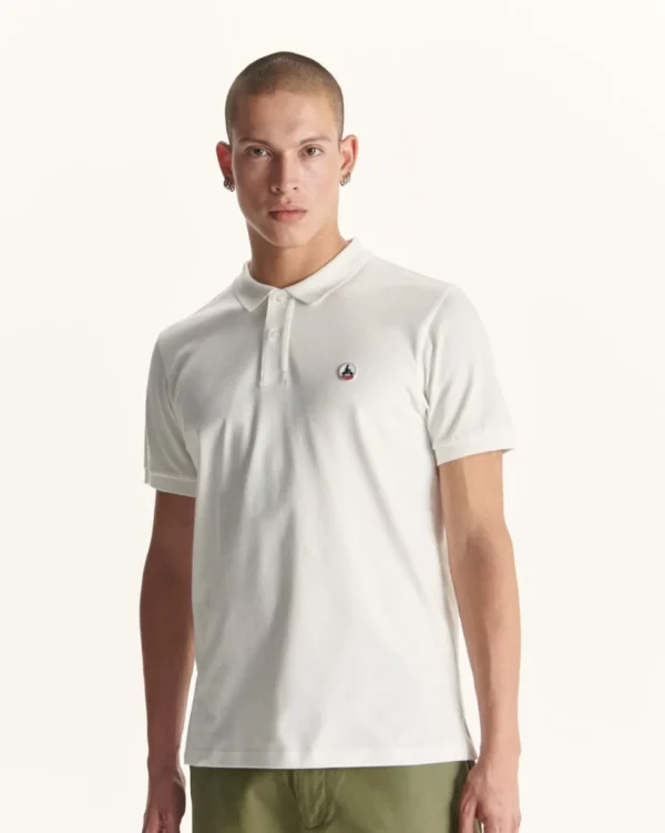 Outlet Organic Cotton Polo Shirt White Marbella Men Clothes