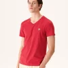 Best Sale Organic Cotton T-Shirt Red Benito Men Clothes