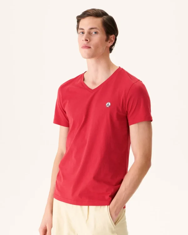 Best Sale Organic Cotton T-Shirt Red Benito Men Clothes