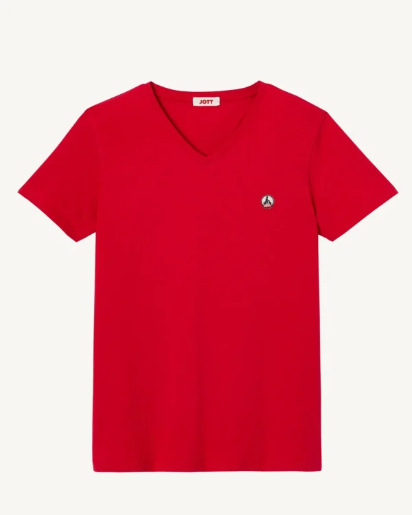 Best Sale Organic Cotton T-Shirt Red Benito Men Clothes