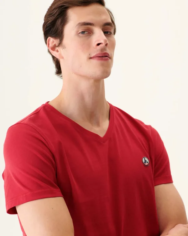 Best Sale Organic Cotton T-Shirt Red Benito Men Clothes