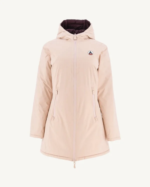 Cheap Pale Pink/Moscow Aubergine Reversible Down Jacket Women Down Jackets & Jackets