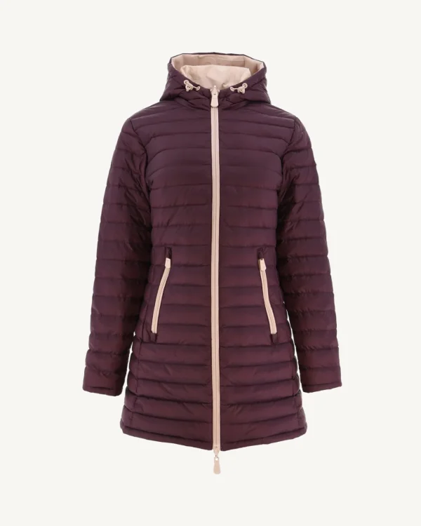 Cheap Pale Pink/Moscow Aubergine Reversible Down Jacket Women Down Jackets & Jackets