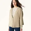 Cheap Pamplona Beige Long Sleeve Cardigan Women Clothes