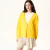 Fashion Pamplona Citron Long Sleeve Cardigan Women Clothes