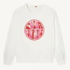 Cheap Parati White Printed Sweatshirt Women Clothes