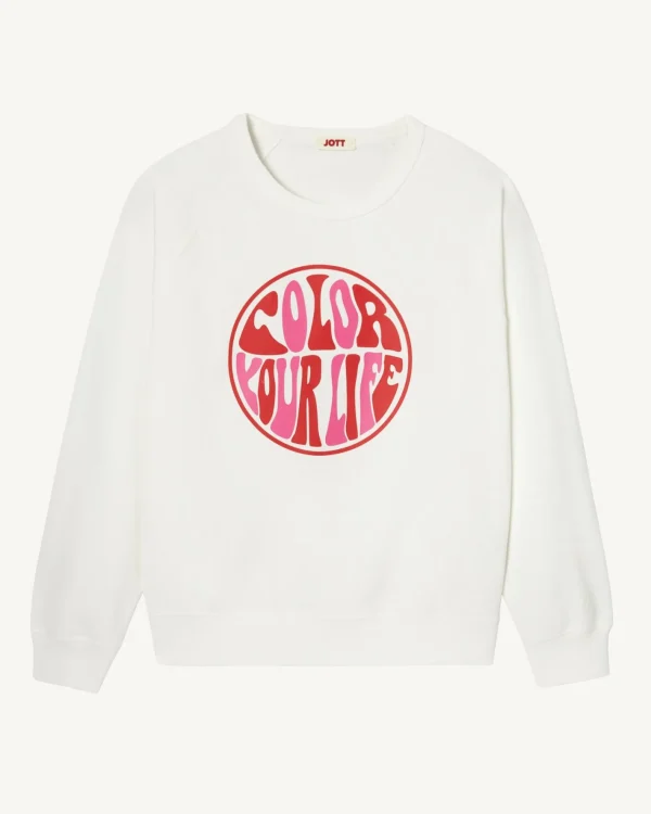 Cheap Parati White Printed Sweatshirt Women Clothes