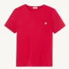 Fashion Pietro Red Organic Cotton T-Shirt Men Clothes