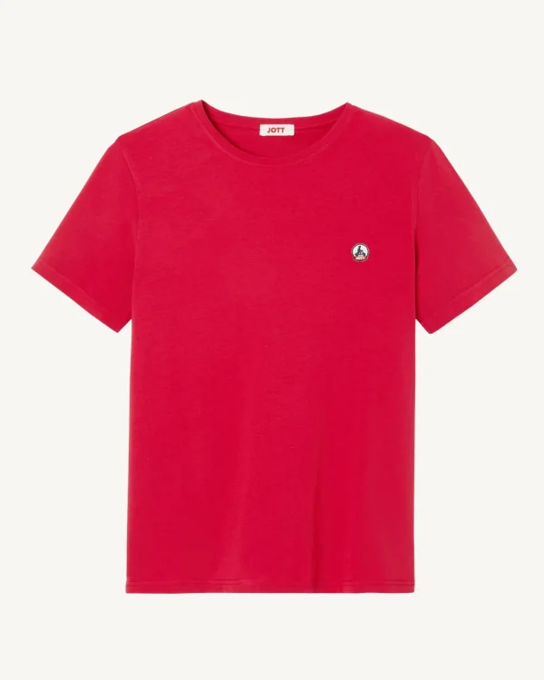 Fashion Pietro Red Organic Cotton T-Shirt Men Clothes