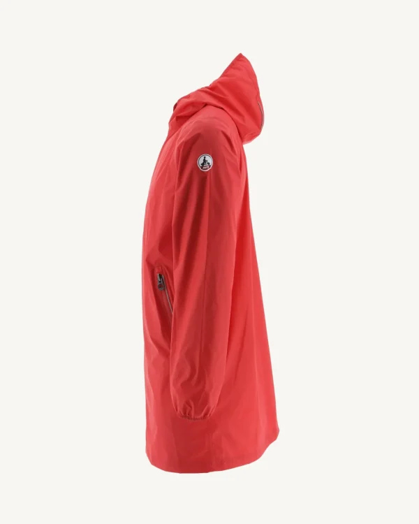 Online Pocketable Raincoat Bright Red Stockholm Men Down Jackets And Jackets