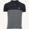 New Polo Manches Courtes Mariniere Marine Cherbourg Men Clothes