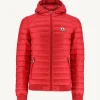 Clearance Red Colin Hooded Puffer Jacket Men Down Jackets And Jackets