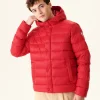 Hot Red Jorge Hooded Puffer Jacket Men Down Jackets And Jackets