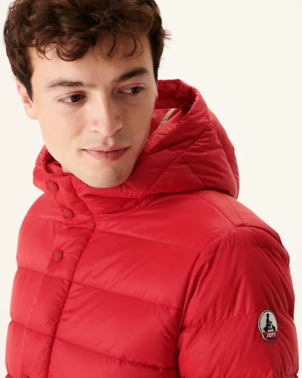 Hot Red Jorge Hooded Puffer Jacket Men Down Jackets And Jackets