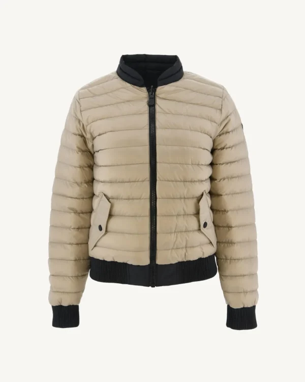 Cheap Reversible Black/Beige Hanoi Down Jacket Women Down Jackets & Jackets