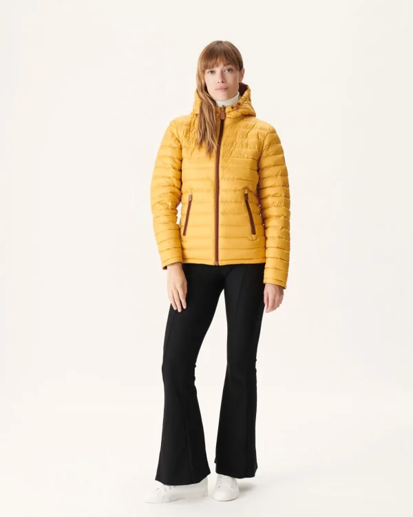 Outlet Reversible Caramel/Mustard Vienne Down Jacket Women Down Jackets & Jackets