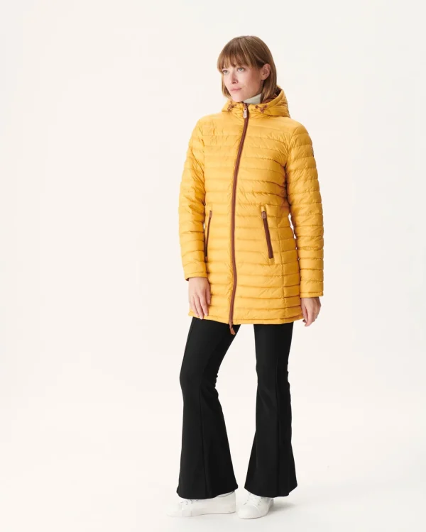 Outlet Reversible Caramel/Mustard Moscow Puffer Jacket Women Down Jackets & Jackets