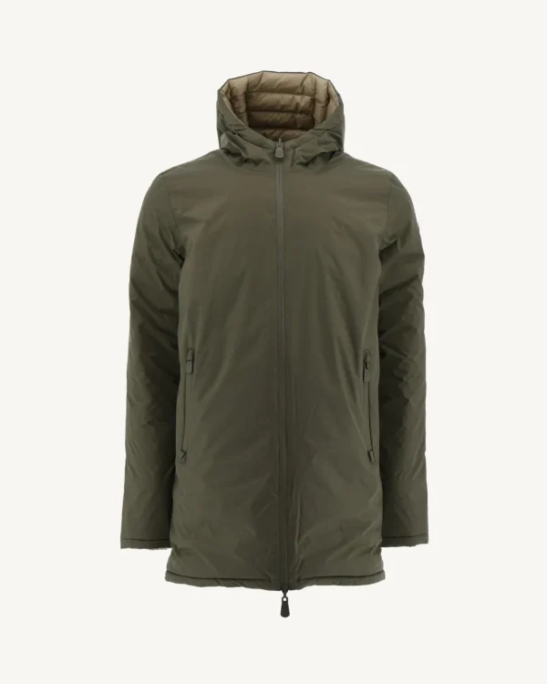 Discount Reversible Down Jacket Army/Beige Amsterdam Men Down Jackets And Jackets