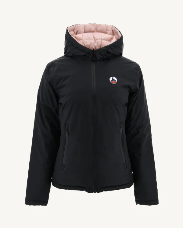 Best Sale Reversible Down Jacket Black/Vienne Pale Pink Women Down Jackets & Jackets