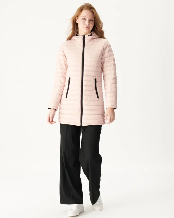 Hot Reversible Down Jacket Black/Pale Pink Moscow Women Down Jackets & Jackets