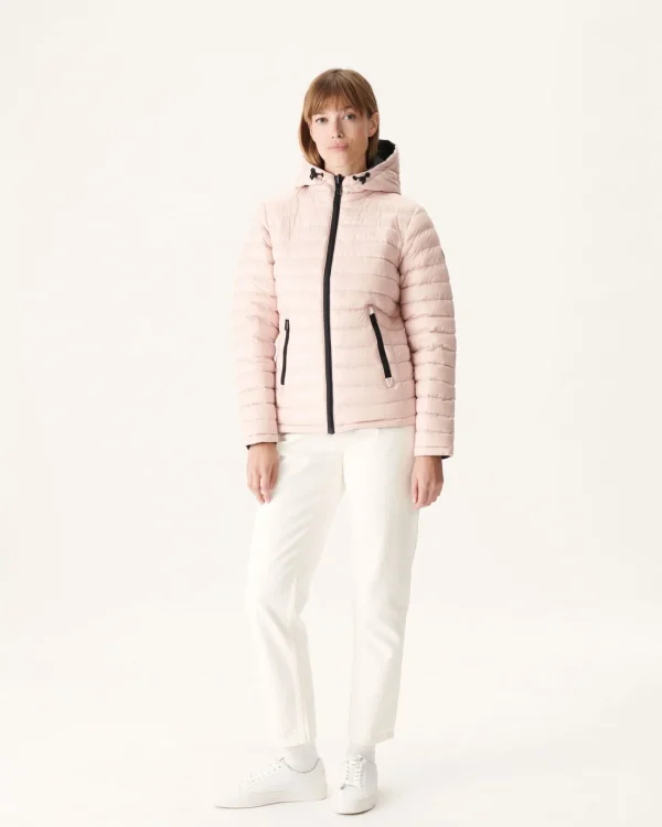 Best Sale Reversible Down Jacket Black/Vienne Pale Pink Women Down Jackets & Jackets