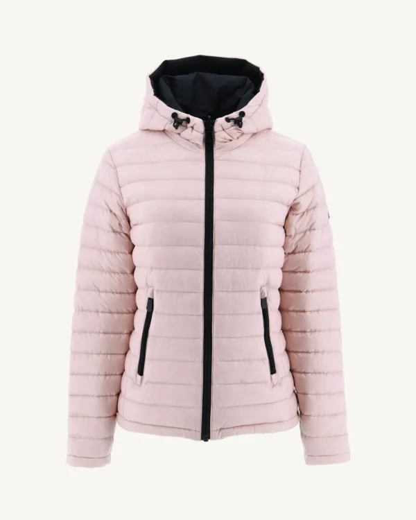 Best Sale Reversible Down Jacket Black/Vienne Pale Pink Women Down Jackets & Jackets