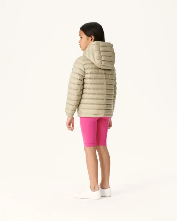 Online Reversible Down Jacket Light Pink/Beige Child Zurich Kids Down Jackets