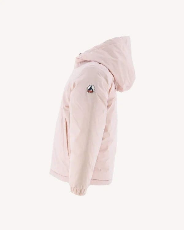 Online Reversible Down Jacket Light Pink/Beige Child Zurich Kids Down Jackets